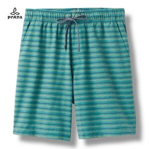 PrAna Metric E-Waist Board Shorts Mens Size Extra Large‎ XL Green